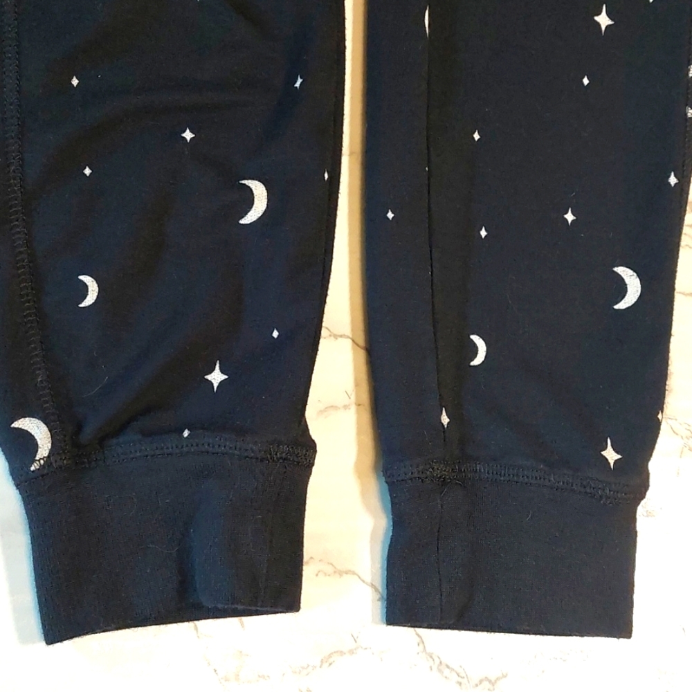 Thread + Supply Celestial Printed Black Sweatpant Joggers, Size XS - Picture 6 of 6